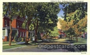 Officer's Row, Jefferson Barracks, Missouri, USA Military Linen Unused 