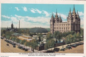 SALT LAKE CITY, Utah, 1900-1910s; The Mormon Temple And Tabernacle