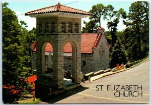 Postcard - St. Elizabeth Church - Eureka Springs, Arkansas