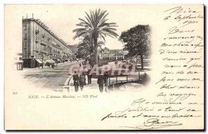 Old Postcard Nice L & # 34Avenue Massena