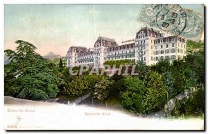 Old Postcard Evian Bains Hotel Spiendid