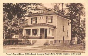 Young's Tourist Home Niagara Falls Ontario Canada postcard