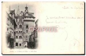 Old Postcard Loches L & # 39Hotel City