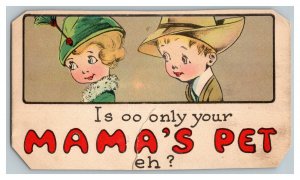 Is Oo Only Your Mam's Pet Eh? Vintage Standard View Advertising Postcard 