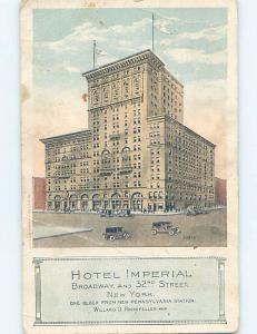 Bent W-Border IMPERIAL HOTEL ON BROADWAY AT 32ND STREET New York City NY B4674