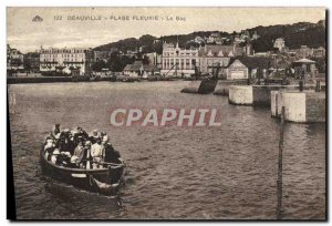 Old Postcard Deauville Beach Fleurie Tray