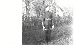 Canadian Infantry Soldier in 1903, Real Photo Postcard