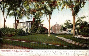 Postcard HOUSE SCENE Manchester New Hampshire NH AM3519