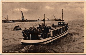 Netherlands MS Flevo Meer Flevoland Vintage Postcard C217