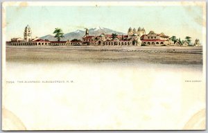 The Alavarado Albuquerque New Mexico Buildings Of Mission Type Railway Postcard