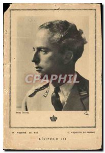 Modern Postcard His Majesty the King Leopold III