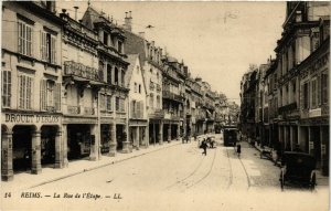 CPA REIMS La Rue de l'Etape (490635)