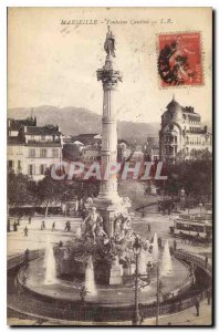 Postcard Old Marseille Fontaine Cantini