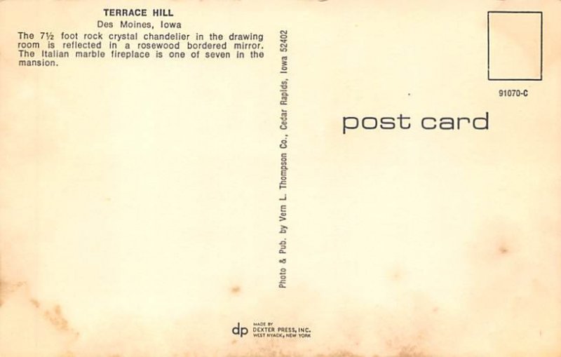 Terrace Hill Des Moines, Iowa