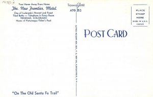 1950s Postcard Trinidad Colorado New Frontier Motel occupation 24-11028