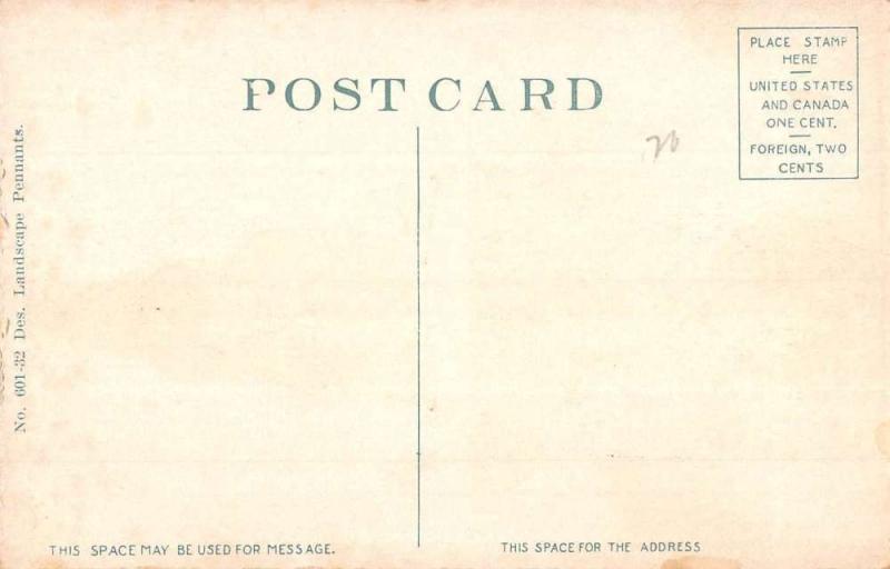 South Vernon Massachusetts Early Auto Pennant Flag Antique Postcard K83993