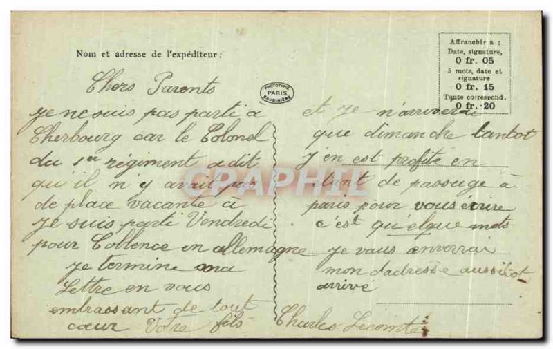 Old Postcard Hello From Paris Invalides Trocadero Elephant