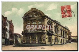 Postcard Old Theater Roanne