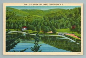 Lake On The Cone Estate, Bowling Rock, North Carolina, Postcard 