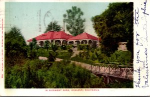 California Oakland Scene In Piedmont Park 1907