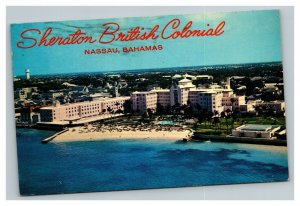 Vintage 1967 Advertising Postcard Sheraton British Colonial Nassau Bahamas