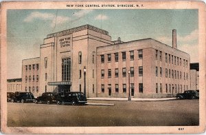 Postcard TRAIN STATION SCENE Syracuse New York NY AI1984