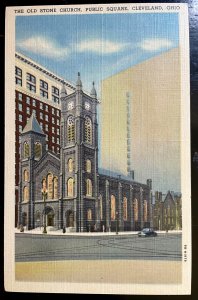 Vintage Postcard 1949 Old Stone Church, Cleeland, Ohio (OH)