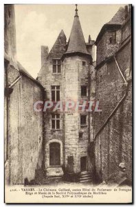 Old Postcard Vannes Le Château Gaillard former Hotel of the Parliament of Br...