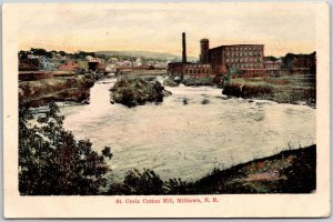 Saint Croix Cotton Mill Milltown New Brunswick Canada Postcard