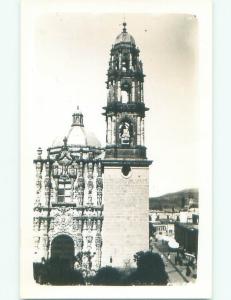 Pre-1942 rppc BACK SAYS IGLESIA DE SAN FRANCISCO Mexico City Mexico i3787