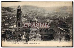 Old Postcard Le Puy La Cathedrale side view