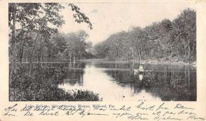 Milford Pennsylvania Silver Spring House Lake Juliette Antique Postcard K72135