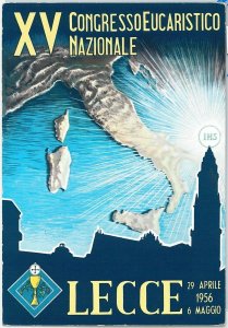 60656 - CARTOLINA d'Epoca - LECCE   :  PUBBLICITARIA 1956