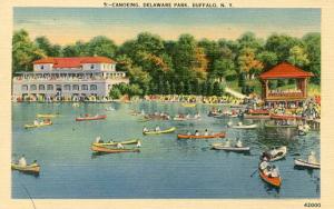 NY - Buffalo.  Delaware Park, Canoeing
