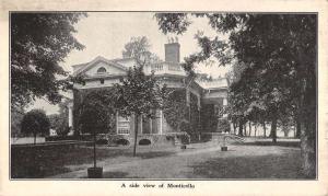 Charlottesville Virginia Monticello Street View Antique Postcard K65029