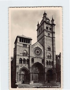 Postcard Duomo Di S. Lorenzo, Genoa, Italy