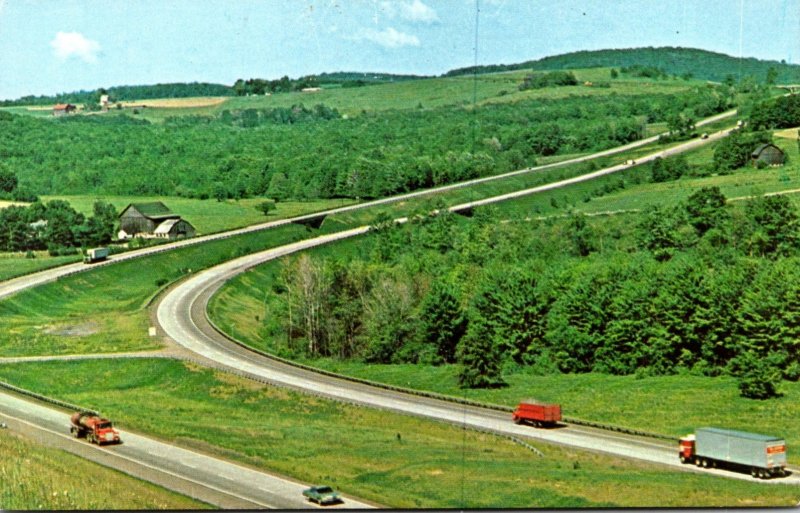 Pennsylvania Turnpike Sweeping Curve On I-80 The Keystone Shortway