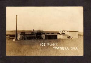 OK Ice Plant Factory Waynoka Oklahoma Real Photo Postcard RPPC RP 1910