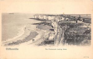 BF35433 cliftonville the promenade looking west kent uk  front/back scan