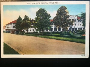Vintage Postcard 1930-1945 Scott and White Hospital Temple Texas