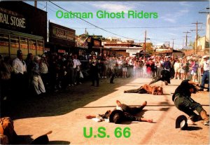 3~4X6 Postcards Oatman, AZ Arizona STREET SCENES~GUNFIGHT SHOW~BURROS Route 66