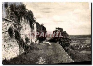 Modern Postcard Vezelay Remparts and Chemin de Ronde