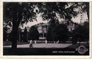 13701 Deer Park Hotel, Western Maryland, Baltimore & Ohio Railroad Postcard