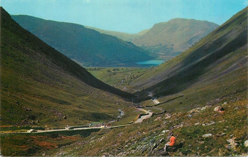 England Postcard Kirkstone Pass&Brothers Waters Lake District wild landscape