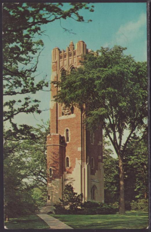 Tower Micighan State University,East Lansing,MI Postcard BIN