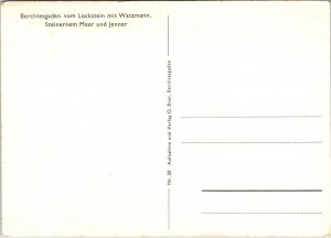 Berchtesgaden, Lockstein, Watzmann, Stein Meer, Tenner Germany Postcard