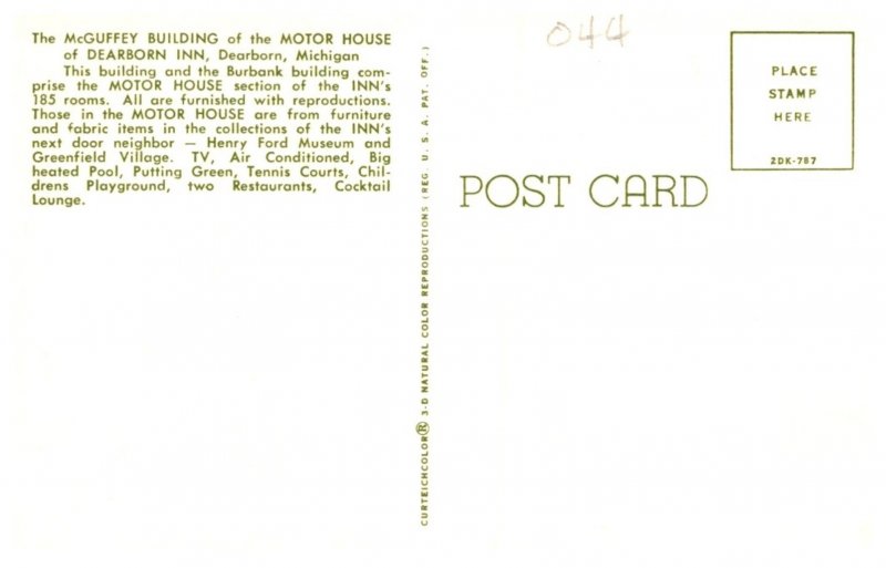 Michigan Dearborn , McGuffey Building of Motor House od Dearborn Inn