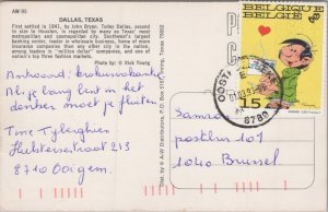 USA Texas Dallas View Vintage Postcard C353