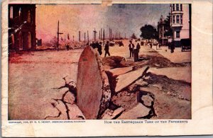 USA How The Earthquake Tore Up The Pavements San Francisco California C007