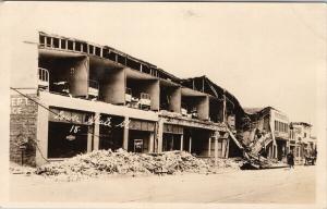 Lower State Street Santa Barbara Earthquake 1925 California RPPC Postcard E51